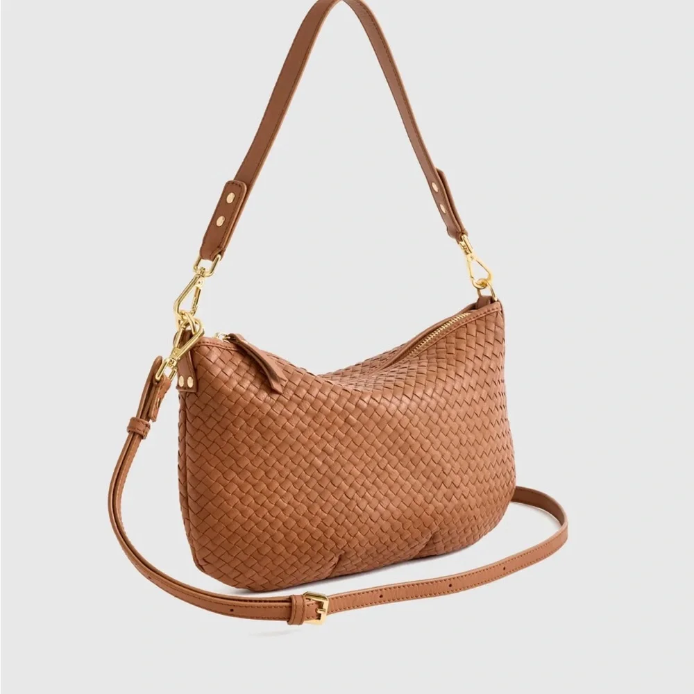 Quince Italian Leather Handwoven Leather Mini Shoulder bag - Picture 3 of 7